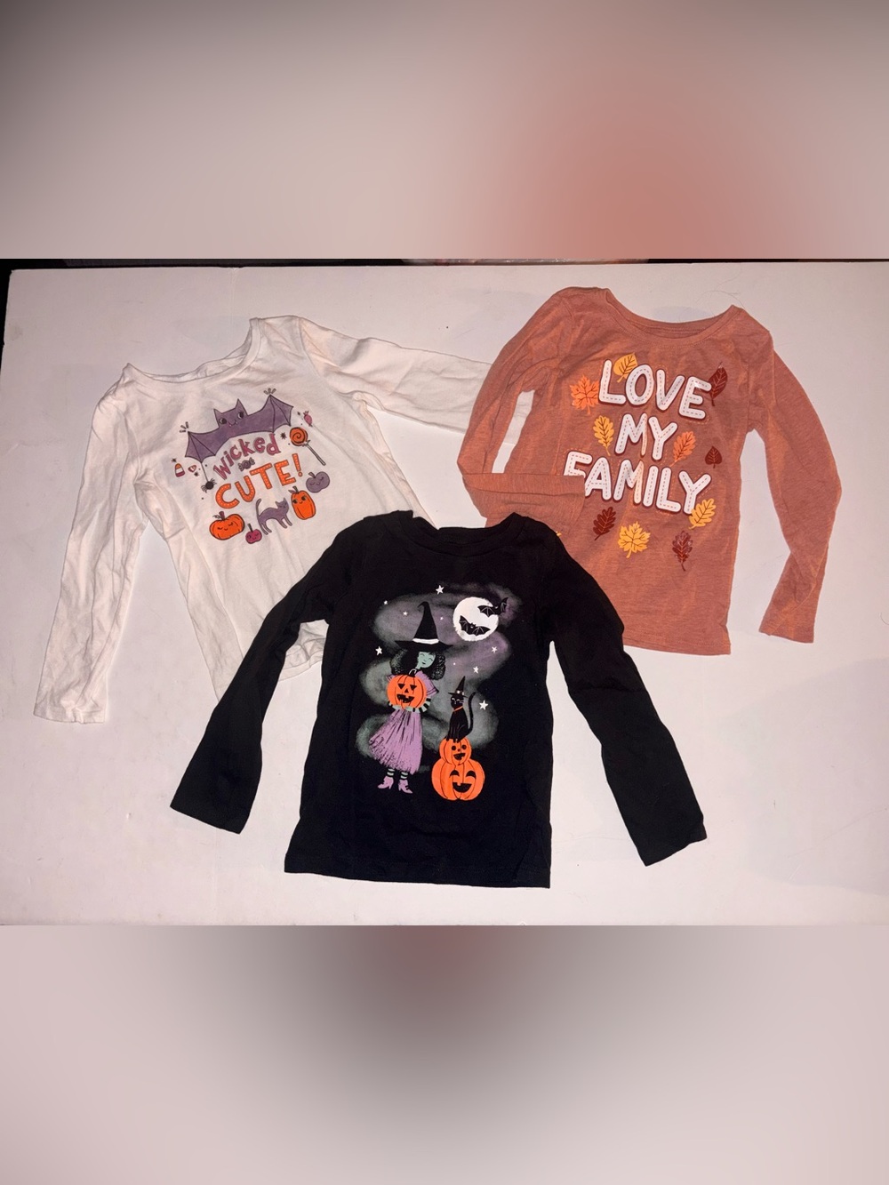 Girls size 4t fall Halloween tees